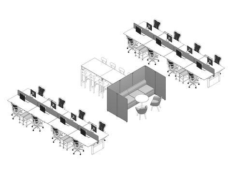 A line drawing - Clubhouse 023 EUR