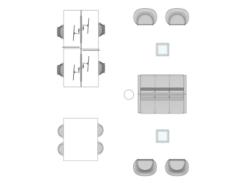 A line drawing viewed from above - Clubhouse 100 EUR