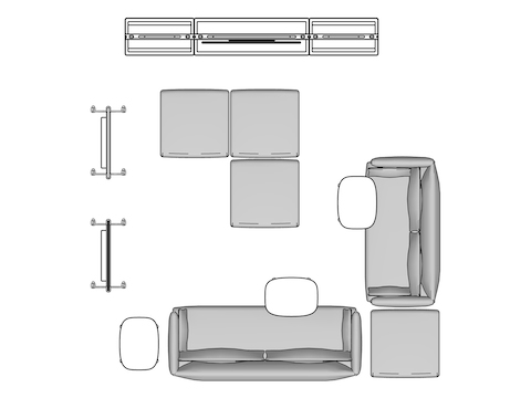 A line drawing viewed from above -Cove 002 EUR