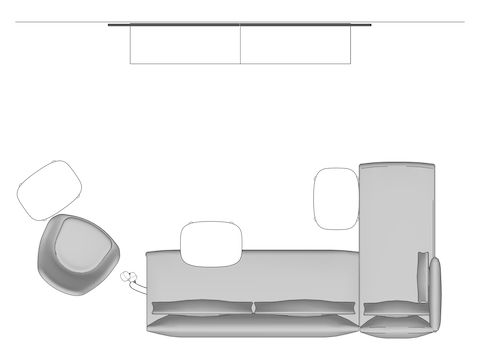 A line drawing viewed from above -Cove 033 EUR