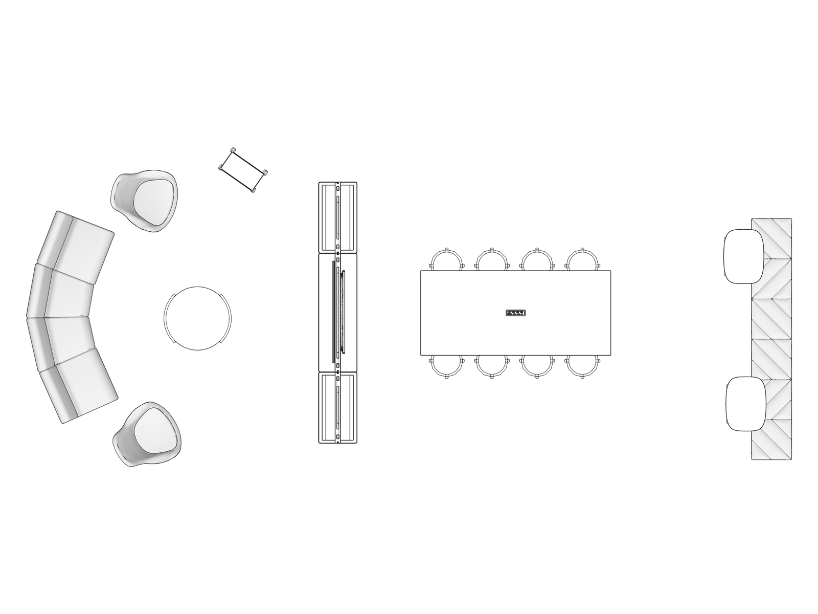 A line drawing viewed from above -Cove 064 EUR