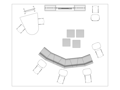 A line drawing viewed from above -Enclave 104 EUR
