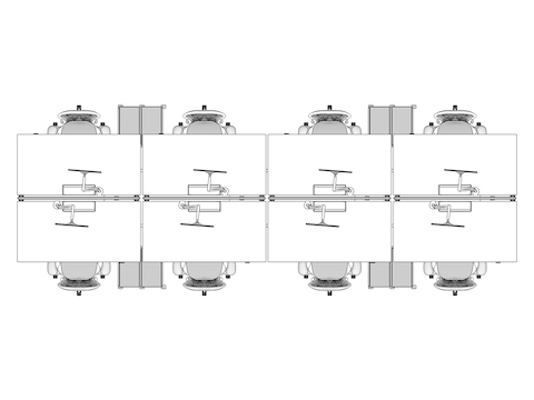 A line drawing viewed from above -Hive 125 EUR