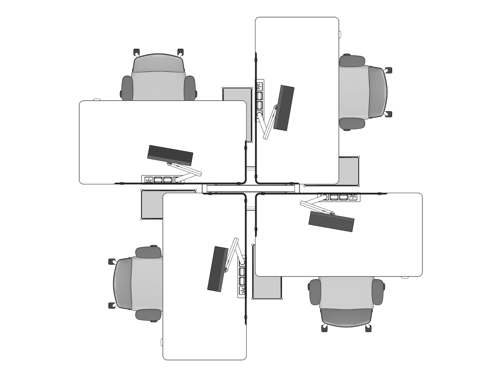 A line drawing viewed from above -Hive 401 EUR