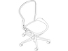 A line drawing - Aeron ESD Chair – C Size – Armless