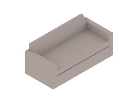 A generic rendering - Bevel Settee