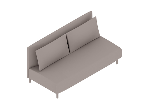 A generic rendering - ColourForm Sofa–2 Seat–Armless