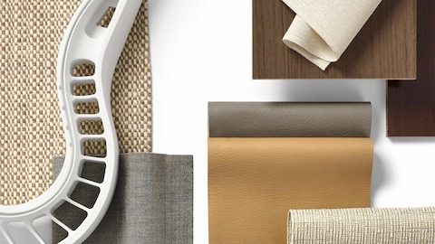 Living Office Palette, featuring Leather