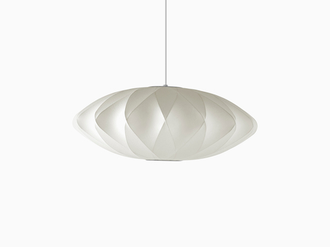 A Nelson Saucer Crisscross Bubble Pendant lamp.