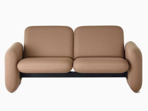 Front view of a Wilkes Modular Sofa Group 2-Seat Sofa in khaki.