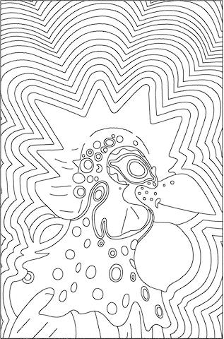 Toy Mask Colouring Page