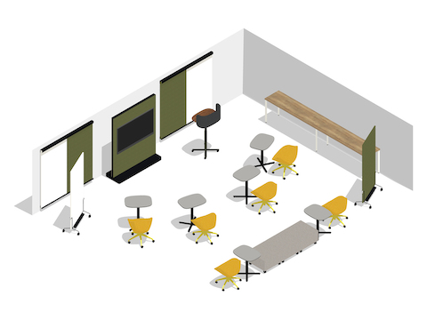 A rendering -Meeting Space 058 EUR