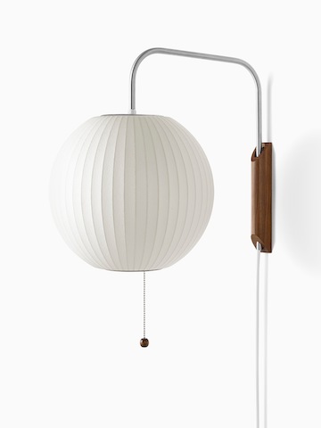 A white wall sconce.