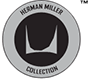 A Herman Miller Collection logo in black and gray. A Herman Miller Collection logo in black and gray.
